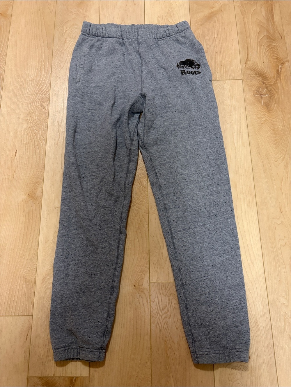 Roots Marled Grey Sweatpant Jogger, sz S